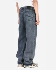 Warning Clothing - Denimes 1.441 Prewashed Non Stretch Loose Fit Straight Jeans Pria Dark Blue