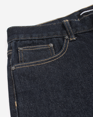 Warning Clothing - Denimes 1.442 Prewashed Non Stretch Loose Fit Straight Jeans Dark Blue