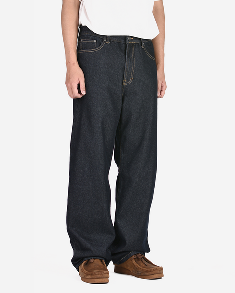 Warning Clothing - Denimes 1.442 Prewashed Non Stretch Loose Fit Straight Jeans Dark Blue