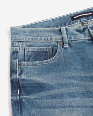Warning Clothing - Denimes 1.443 Prewashed Non Stretch Loose Fit Straight Jeans Pria Mid Blue