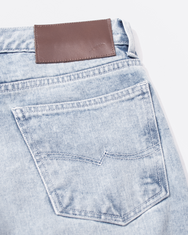 Warning Clothing - Denimes 1.444 Prewashed Non Stretch Loose Fit Straight Jeans Light Blue