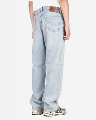 Warning Clothing - Denimes 1.444 Prewashed Non Stretch Loose Fit Straight Jeans Light Blue