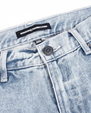 Warning Clothing - Denimes 1.444 Prewashed Non Stretch Loose Fit Straight Jeans Light Blue