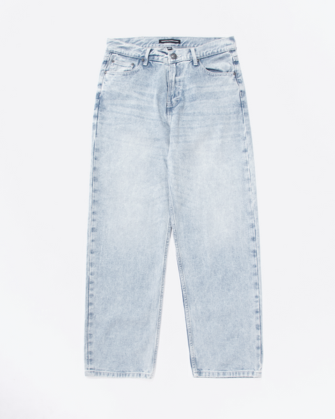 Warning Clothing - Denimes 1.444 Prewashed Non Stretch Loose Fit Straight Jeans Light Blue