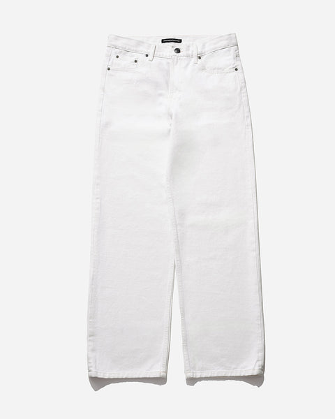 Warning Clothing - Denimes 1.445 Prewashed Non Stretch Loose Fit Straight Jeans Pria Putih