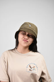 Warning Clothing - Funf Bucket Hat Corduroy | Blue Black, Army, Cream