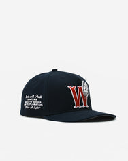 Warning Clothing - Red War Classic Snapback Twill Blue Black & Off White