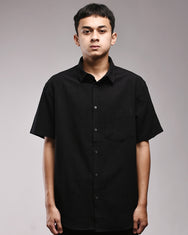 Warning Clothing - Skive Linen Regular Fit Shirt Black, Navy, Green, Grey, Brown, Off White