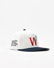 Warning Clothing - Red War Classic Snapback Twill Blue Black & Off White