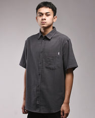 Warning Clothing - Skive Linen Regular Fit Shirt Black, Navy, Green, Grey, Brown, Off White