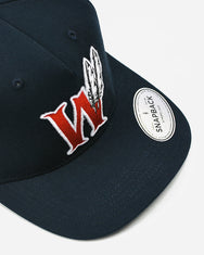 Warning Clothing - Red War Classic Snapback Twill Blue Black & Off White