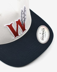 Warning Clothing - Red War Classic Snapback Twill Blue Black & Off White