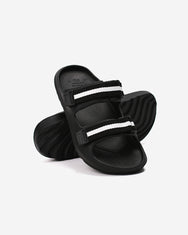 Warning Clothing - Footway Sandals Slip On Rubber Strap Black & Navy