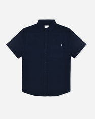 Warning Clothing - Skive Linen Regular Fit Shirt Black, Navy, Green, Grey, Brown, Off White