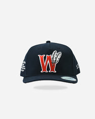 Warning Clothing - Red War Classic Snapback Twill Blue Black & Off White