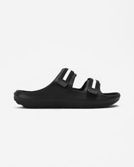 Warning Clothing - Footway Sandals Slip On Rubber Strap Black & Navy