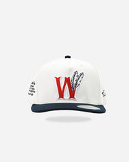 Warning Clothing - Red War Classic Snapback Twill Blue Black & Off White