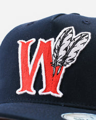Warning Clothing - Red War Classic Snapback Twill Blue Black & Off White