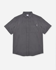 Warning Clothing - Skive Linen Regular Fit Shirt Black, Navy, Green, Grey, Brown, Off White