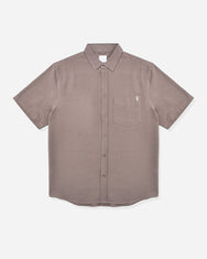 Warning Clothing - Skive Linen Regular Fit Shirt Black, Navy, Green, Grey, Brown, Off White