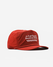 Warning Clothing - Throttle Classic Polyester Snapback Unstructured 5 Panel Hat Black & Red