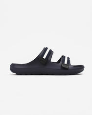 Warning Clothing - Footway Sandals Slip On Rubber Strap Black & Navy