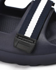 Warning Clothing - Footway Sandals Slip On Rubber Strap Black & Navy