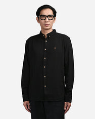 Warning Clothing - Fund Linen Regular Slim Fit Shirt | Black, Saphire, Hazel, Jade, Maize, Off White