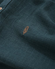 Warning Clothing - Fund Linen Regular Slim Fit Shirt | Black, Saphire, Hazel, Jade, Maize, Off White