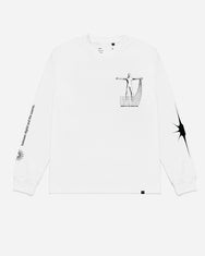 Warning Clothing - The Cosmic Long Sleeve Graphic 24s Black & White
