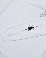 Warning Clothing - The Cosmic Long Sleeve Graphic 24s Black & White