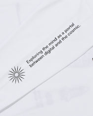 Warning Clothing - The Cosmic Long Sleeve Graphic 24s Black & White