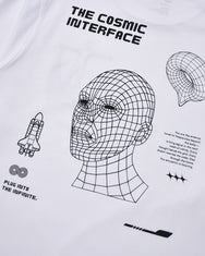 Warning Clothing - The Cosmic Long Sleeve Graphic 24s Black & White