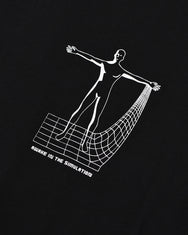 Warning Clothing - The Cosmic Long Sleeve Graphic 24s Black & White