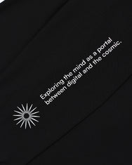 Warning Clothing - The Cosmic Long Sleeve Graphic 24s Black & White