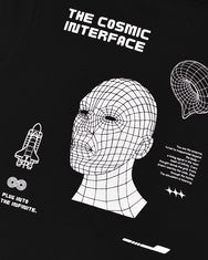 Warning Clothing - The Cosmic Long Sleeve Graphic 24s Black & White