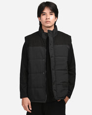Warning Clothing - Korshavn Vest Jacket Crinkle Corduroy | Black, Olive, Oxford Blue
