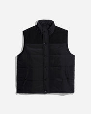 Warning Clothing - Korshavn Vest Jacket Crinkle Corduroy | Black, Olive, Oxford Blue