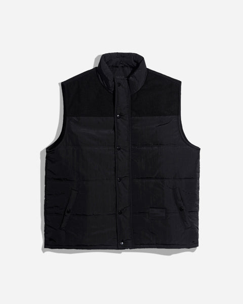 Warning Clothing - Korshavn Vest Jacket Crinkle Corduroy | Black, Olive, Oxford Blue