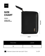 Warning Clothing - Koshka Zipper Card Holder Wallet Black