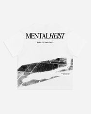 Warning Clothing - Mental Heist Boxy Fit 20s Graphic Tees Black & White
