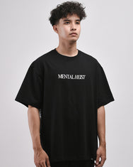 Warning Clothing - Mental Heist Boxy Fit 20s Graphic Tees Black & White