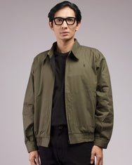 Warning Clothing - Nord Haven Boxy Twill Worker Jacket Army & Mocca