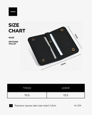 Warning Clothing - Raize Key Chain Wallet Black, Dark Brown