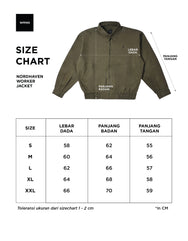 Warning Clothing - Nord Haven Boxy Twill Worker Jacket Army & Mocca