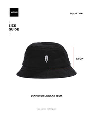 Warning Clothing - Funf Bucket Hat Corduroy | Blue Black, Army, Cream