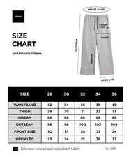 Warning Clothing - Therma Fleece Relaxed Fit Sweatpants | Black & Heather Grey