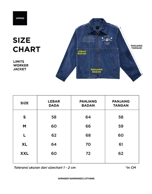 Warning Clothing - The Limits Worker Jacket | Navy,Brown