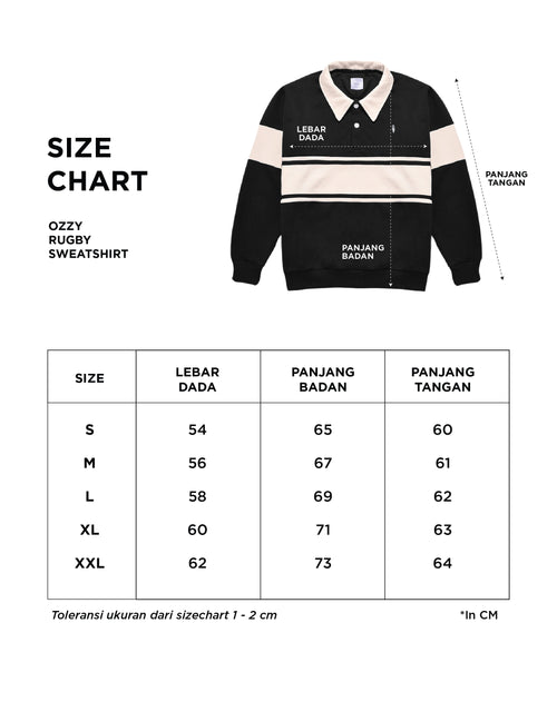 Warning Clothing - Ozzy Sweater Rugby | Black, Dark Brown, Brown, Navy, Dark Green