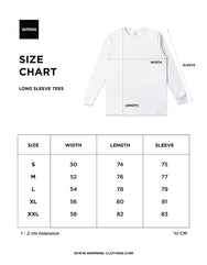 Warning Clothing - The Cosmic Long Sleeve Graphic 24s Black & White